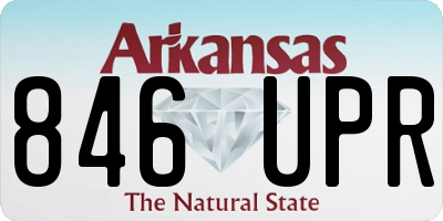 AR license plate 846UPR