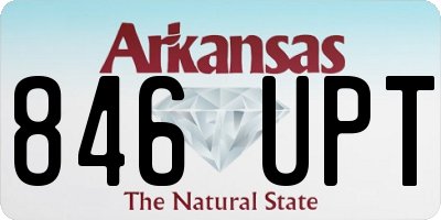 AR license plate 846UPT