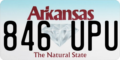 AR license plate 846UPU