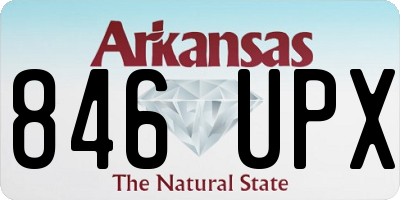 AR license plate 846UPX