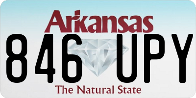 AR license plate 846UPY
