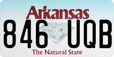 AR license plate 846UQB