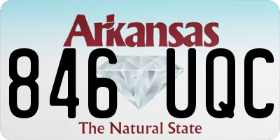 AR license plate 846UQC