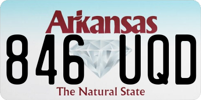 AR license plate 846UQD