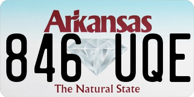 AR license plate 846UQE