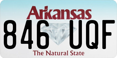 AR license plate 846UQF