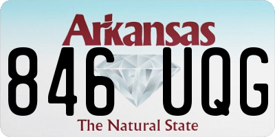 AR license plate 846UQG
