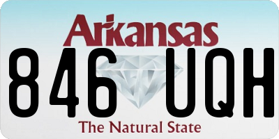 AR license plate 846UQH