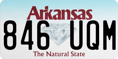 AR license plate 846UQM