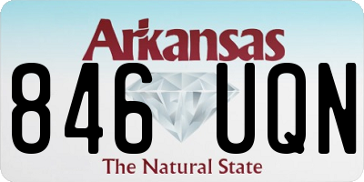 AR license plate 846UQN