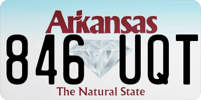 AR license plate 846UQT