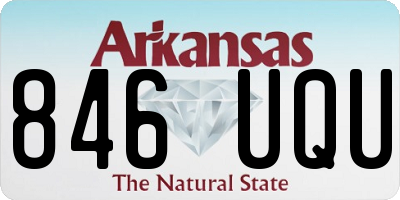 AR license plate 846UQU