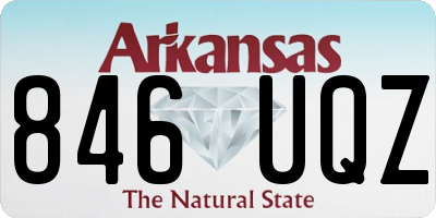 AR license plate 846UQZ