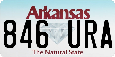 AR license plate 846URA