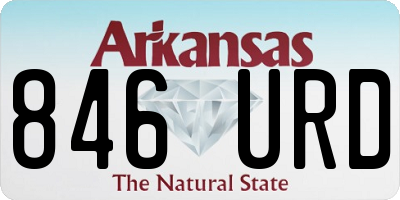 AR license plate 846URD