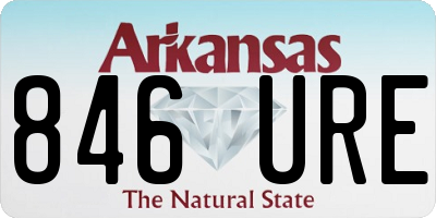 AR license plate 846URE