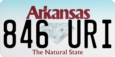 AR license plate 846URI