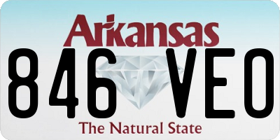 AR license plate 846VEO