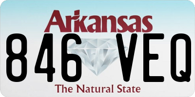 AR license plate 846VEQ