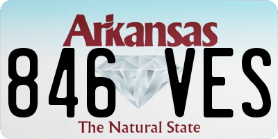AR license plate 846VES