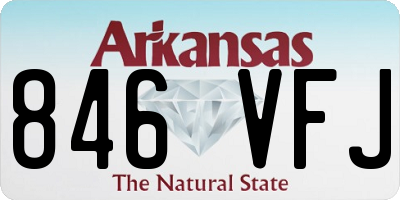 AR license plate 846VFJ
