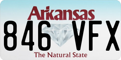 AR license plate 846VFX