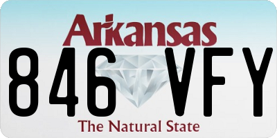 AR license plate 846VFY