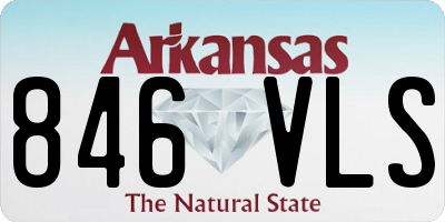 AR license plate 846VLS
