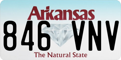 AR license plate 846VNV