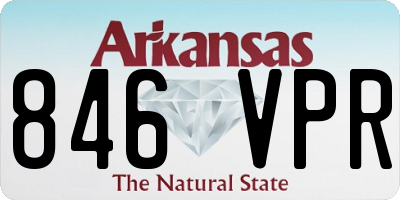 AR license plate 846VPR