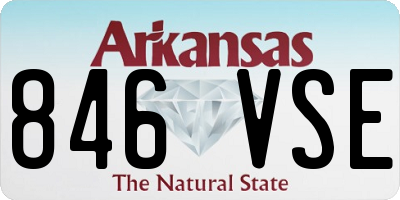 AR license plate 846VSE