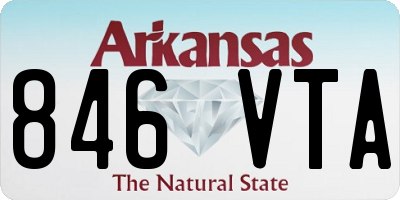 AR license plate 846VTA