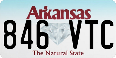 AR license plate 846VTC