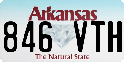AR license plate 846VTH
