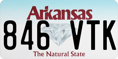 AR license plate 846VTK