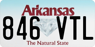 AR license plate 846VTL