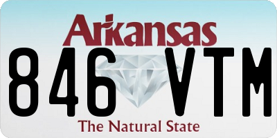 AR license plate 846VTM