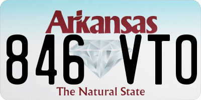 AR license plate 846VTO