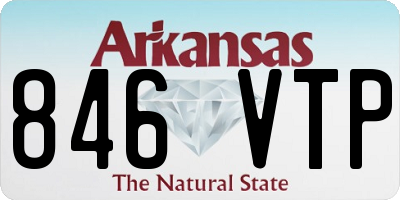 AR license plate 846VTP