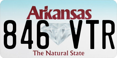 AR license plate 846VTR
