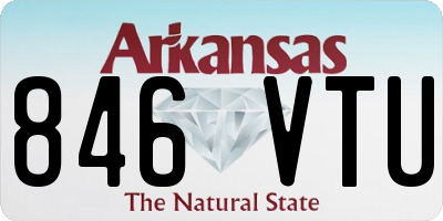 AR license plate 846VTU