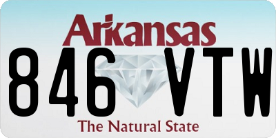 AR license plate 846VTW
