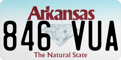 AR license plate 846VUA