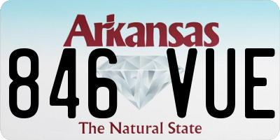 AR license plate 846VUE