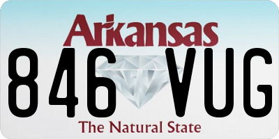 AR license plate 846VUG