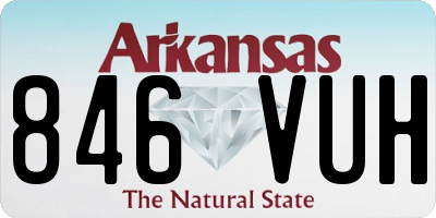 AR license plate 846VUH