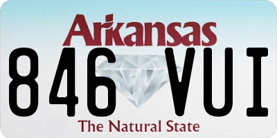 AR license plate 846VUI