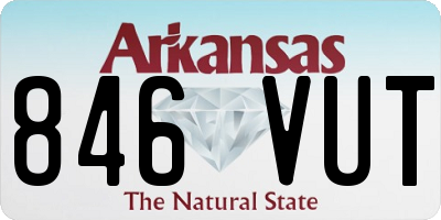 AR license plate 846VUT