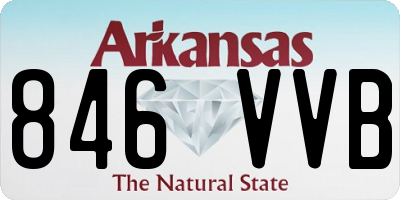 AR license plate 846VVB