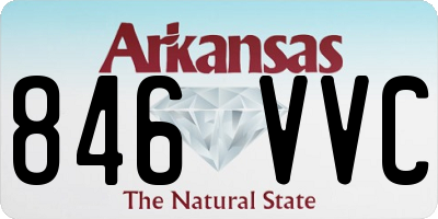 AR license plate 846VVC